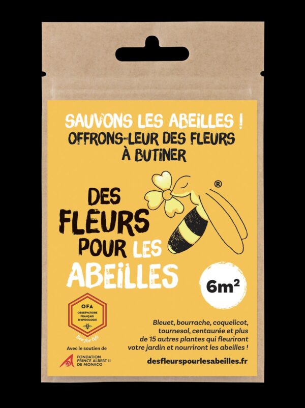 Lot de 100 sachets avec présentoir "Des Fleurs pour les Abeilles" – Image 2